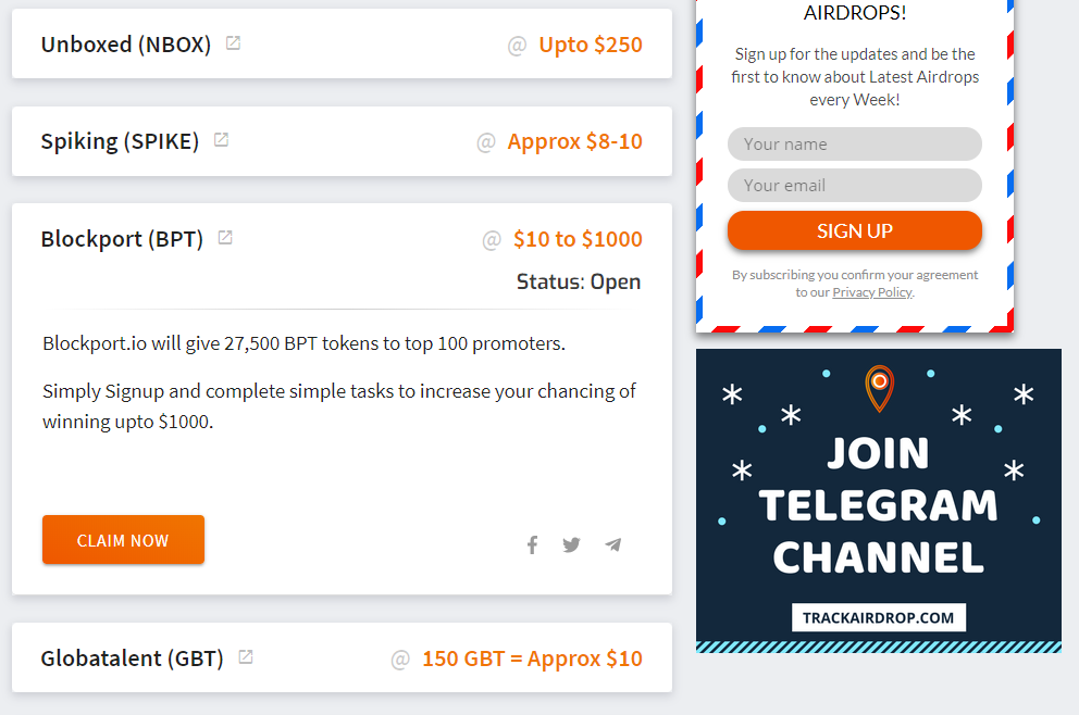 TrackAirdrop - All Crypto Airdrops at One Place gallery image