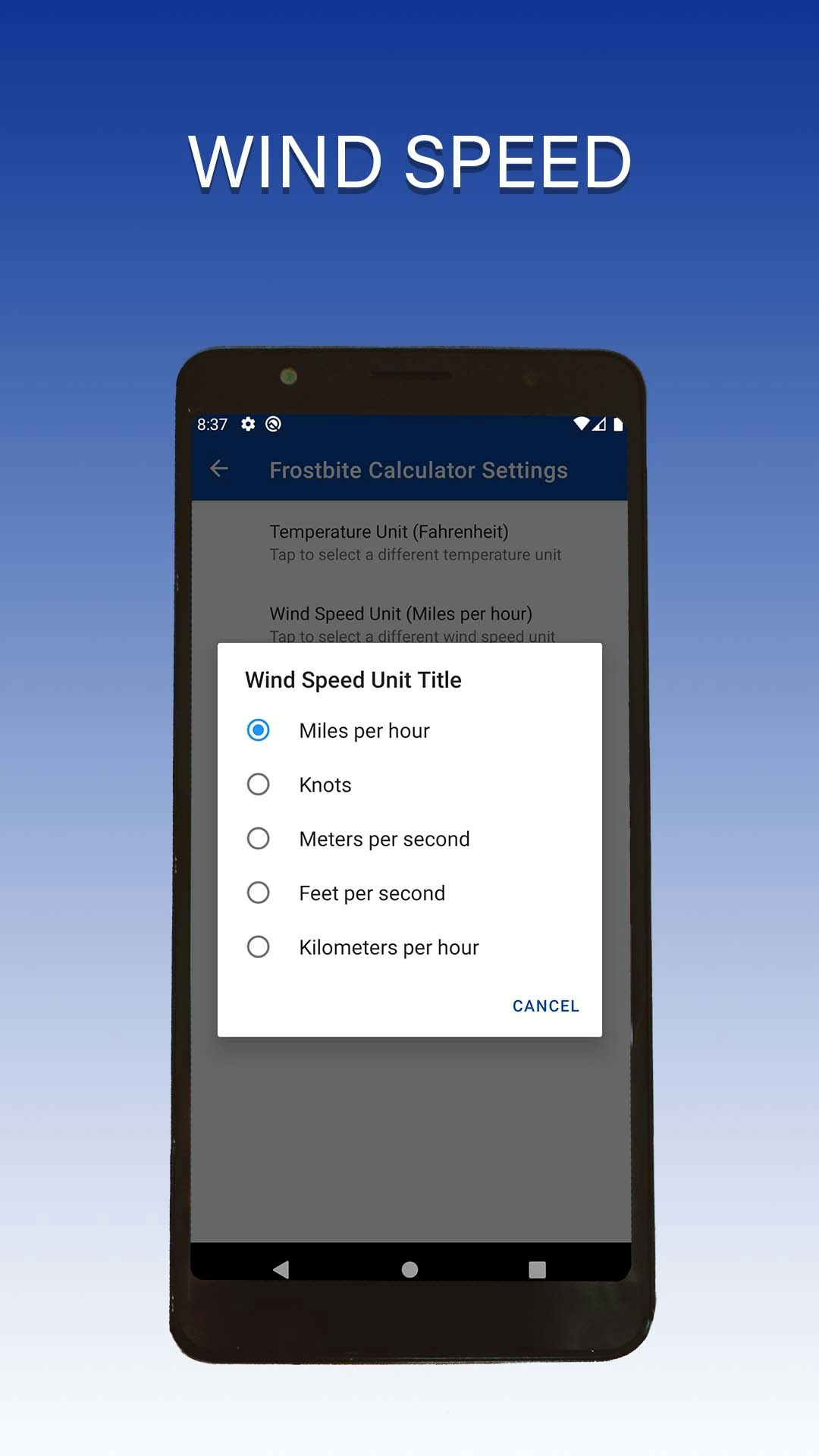 Frostbite Calculator gallery image