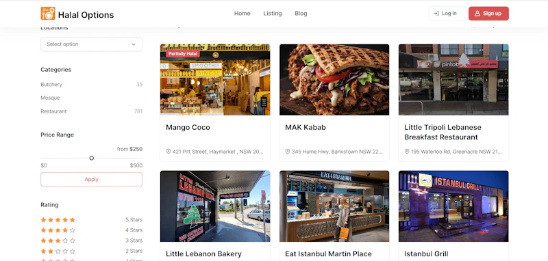 Halal Options screenshot 2