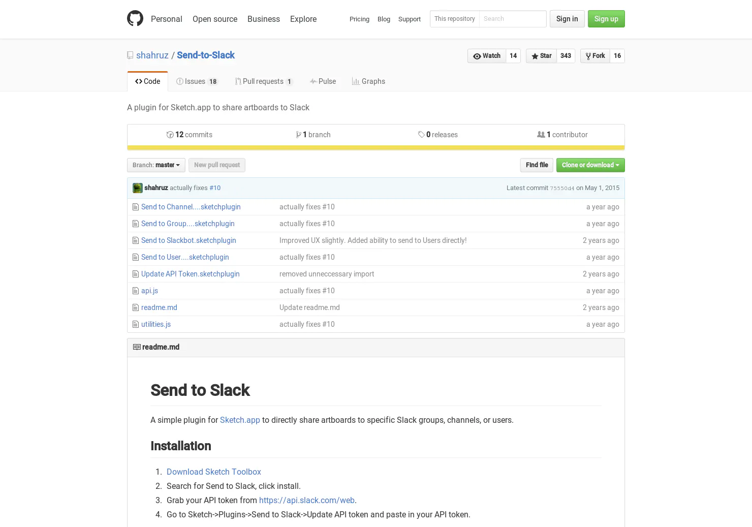 Sketch to Slack