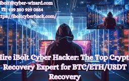 Scammed BTC Recovery- iBolt Cyber Hacker media 2