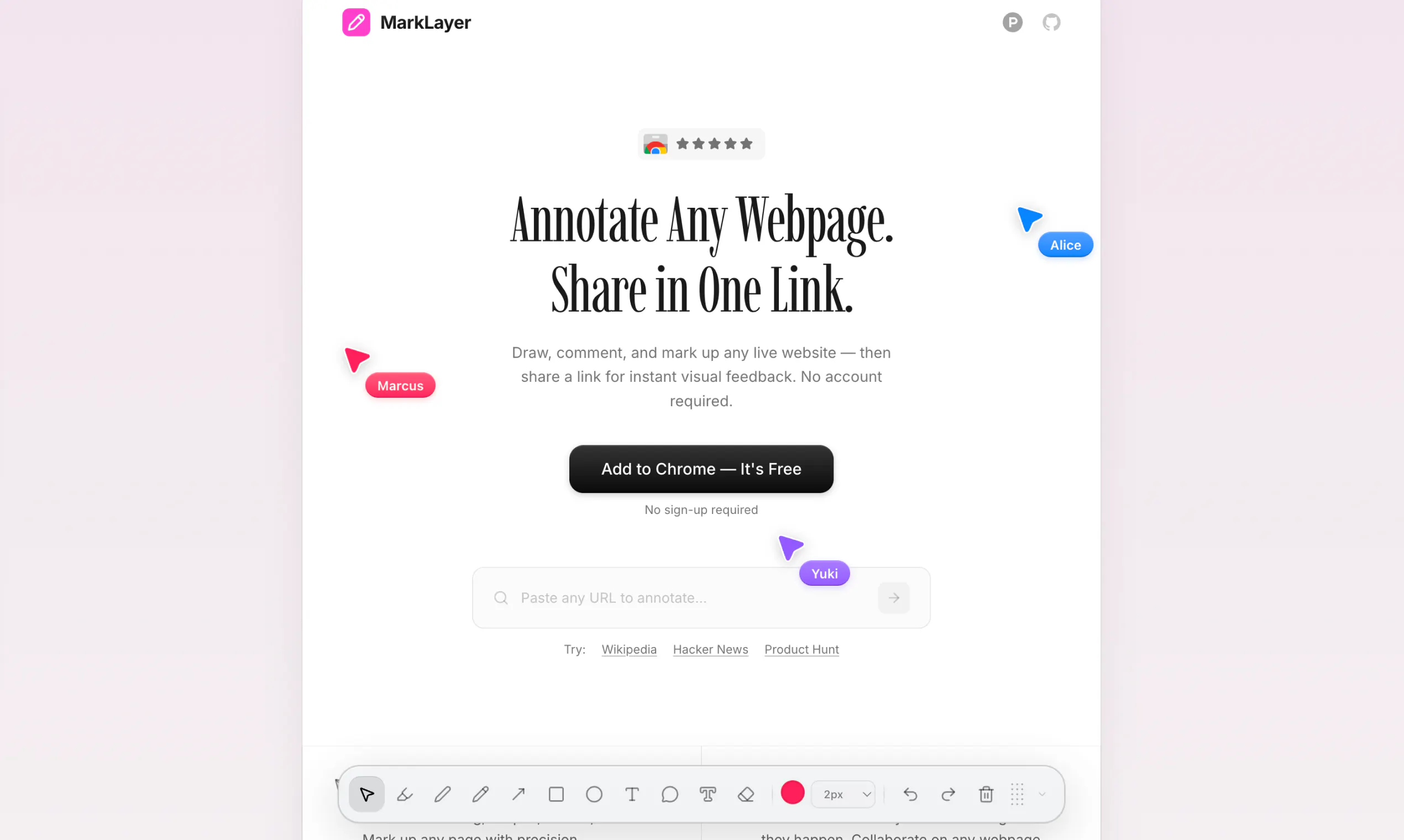 MarkLayer product banner
