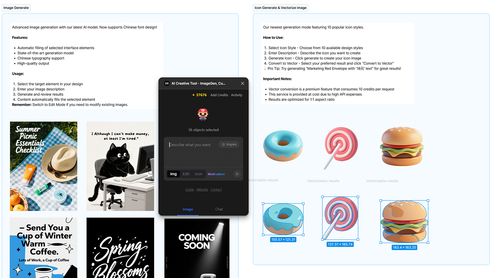 Mídia 2 de Migouse - Plug -in figma de design da AI