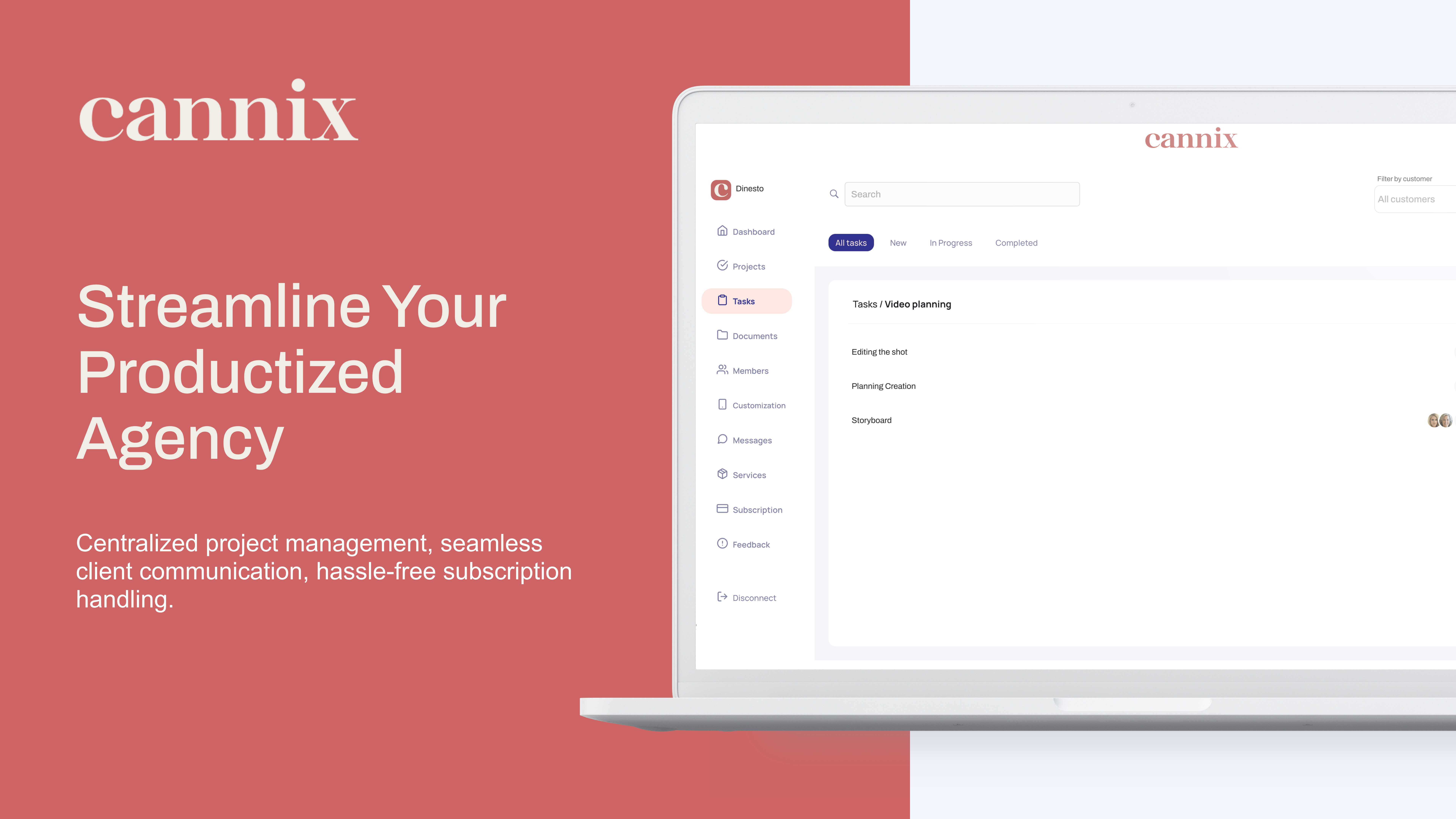 startuptile Cannix-Centralized management for productized agencies