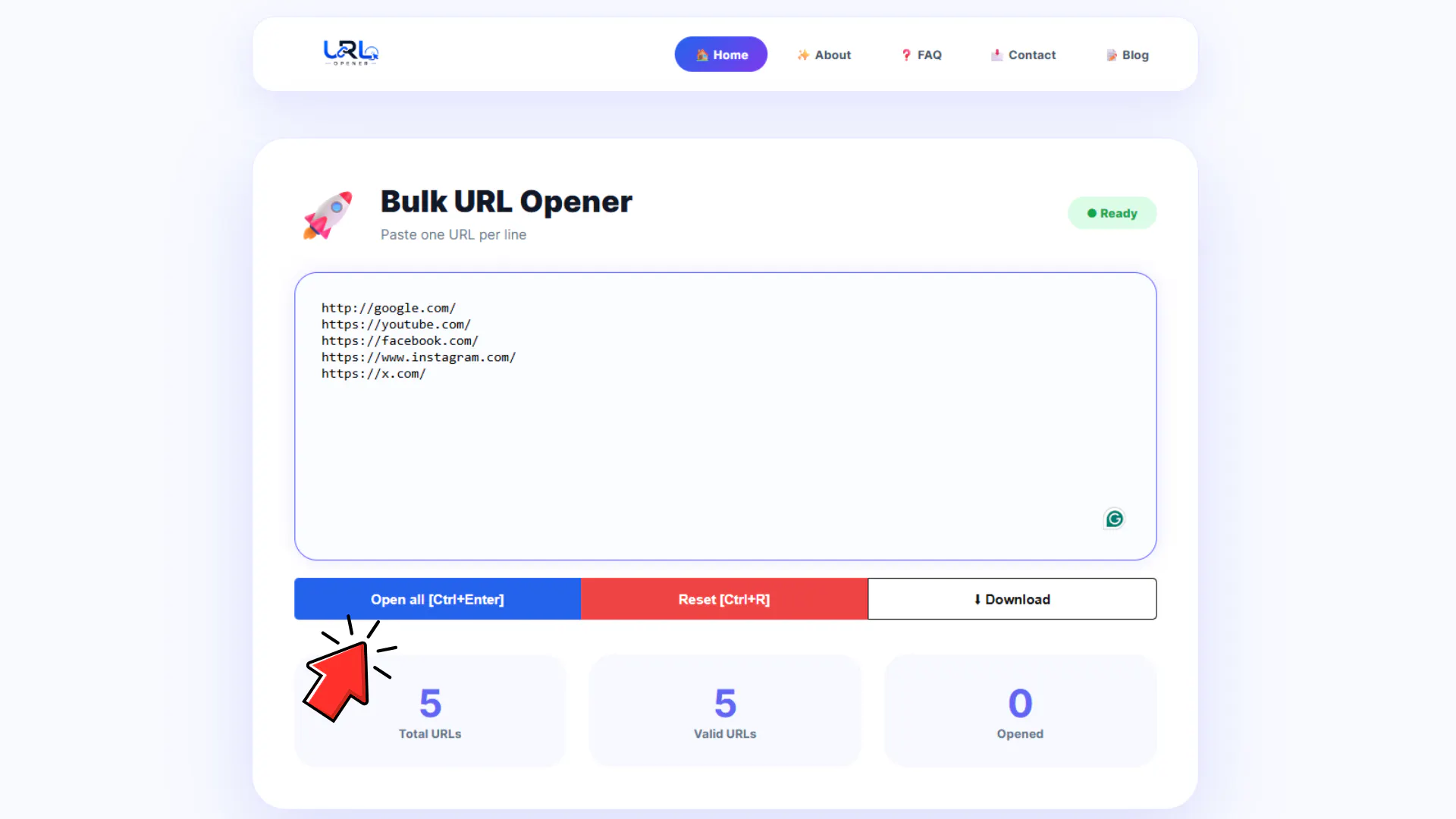 Bulk URL Opener Tool gallery image