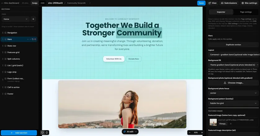 SlateHut.com - AI website builder gallery image