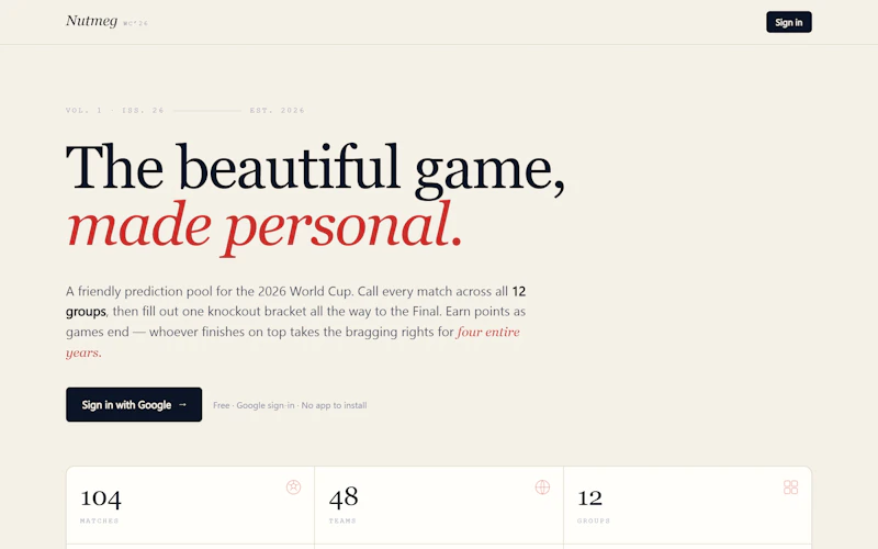 Nutmeg screenshot 2