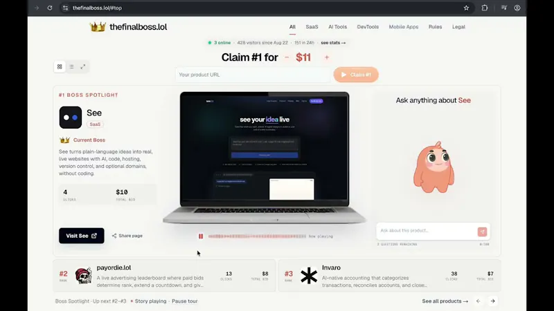 THE FINAL BOSS screenshot 1 (video preview)