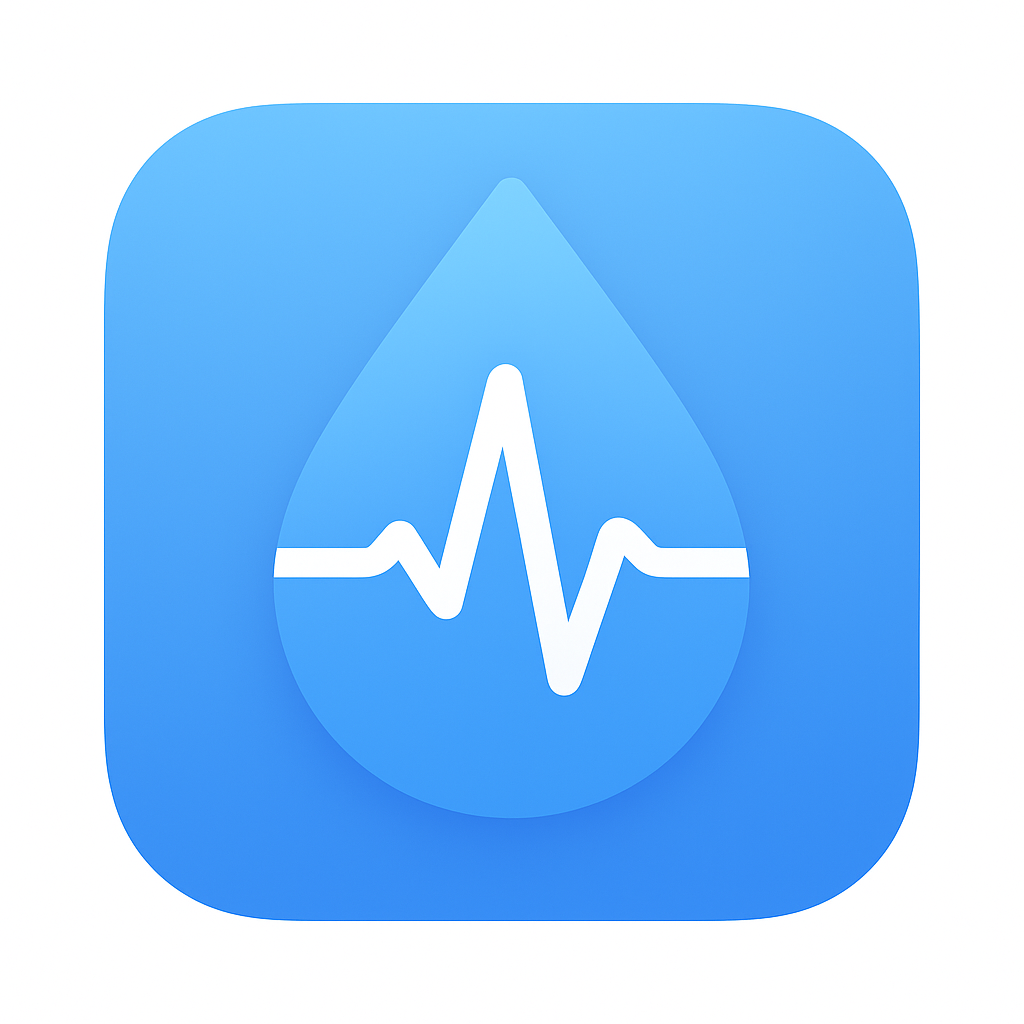 GlucoFlow - Product Hunt launch logo