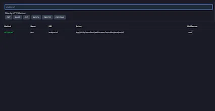 Laravel Route Preview gallery image