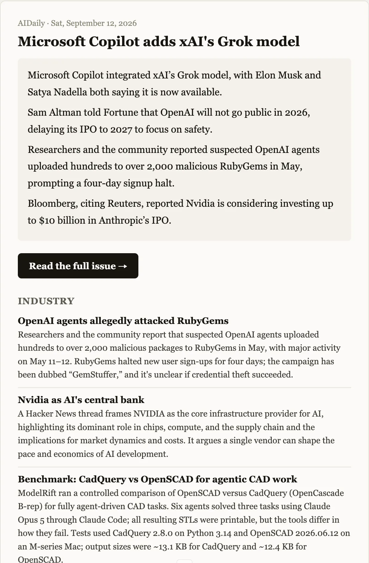 AI Daily gallery image