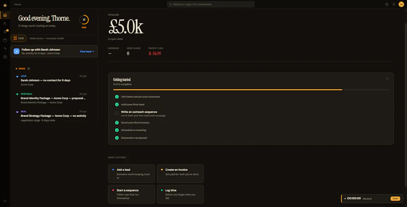 Helios screenshot 1