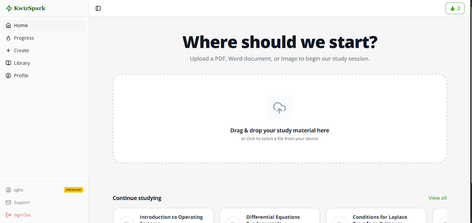 KwizSpark screenshot 2