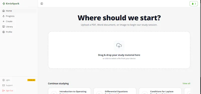 KwizSpark screenshot 2