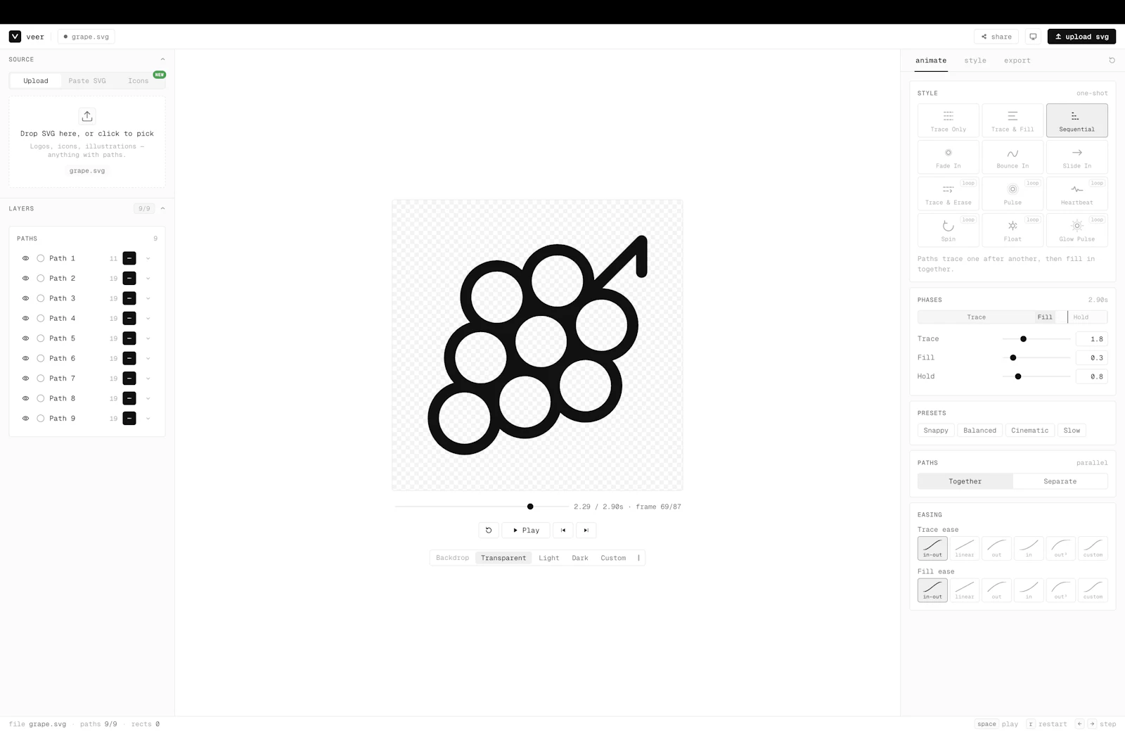 Veer - Free SVG logo & icon animator screenshot 2