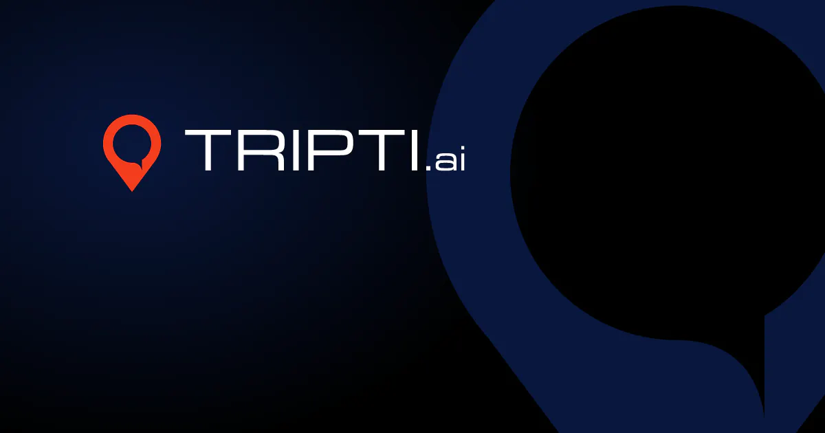 TRIPTI.ai 제품 배너