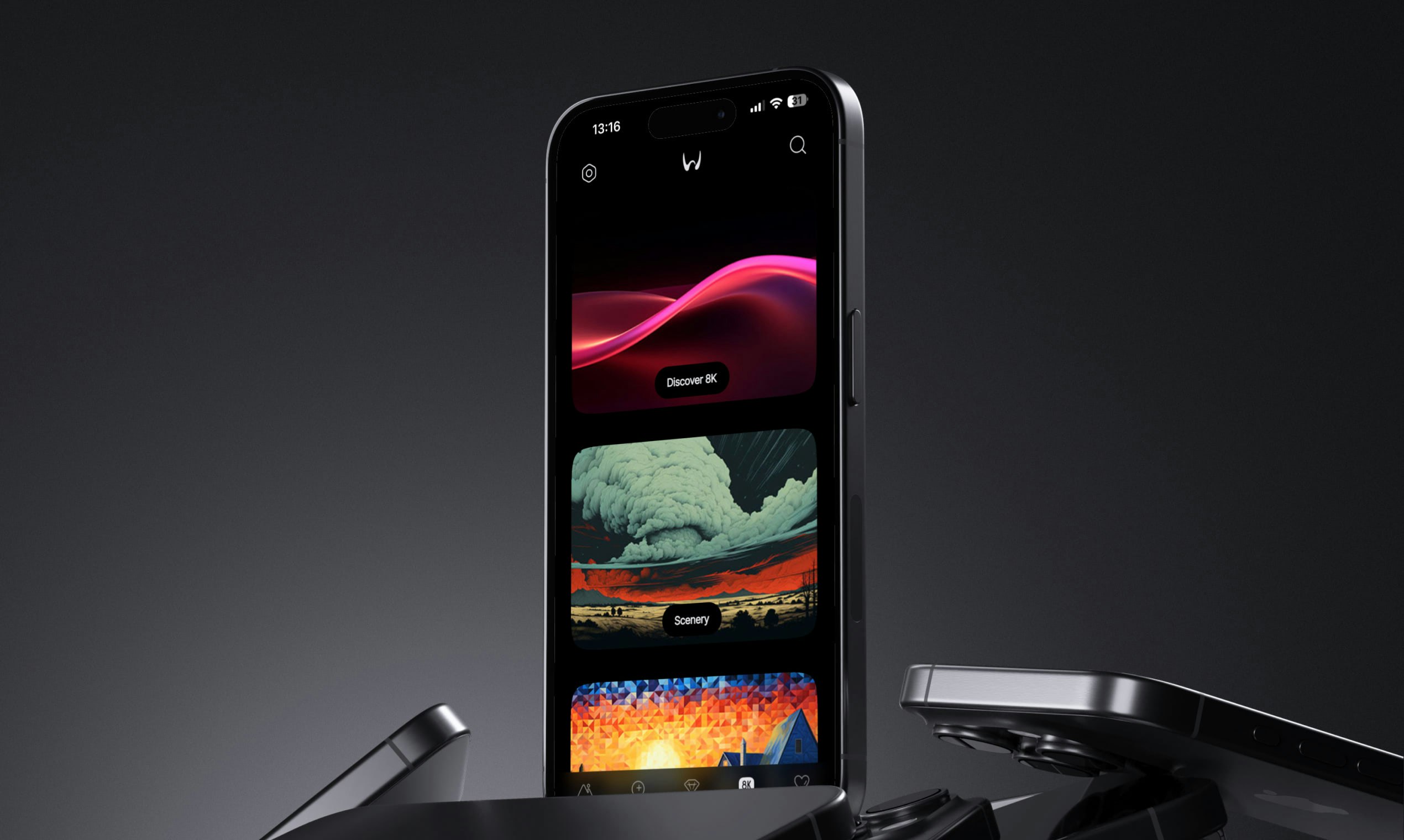 وسائط One4wall - تطبيق خلفية لنظام التشغيل iOS و Android 6