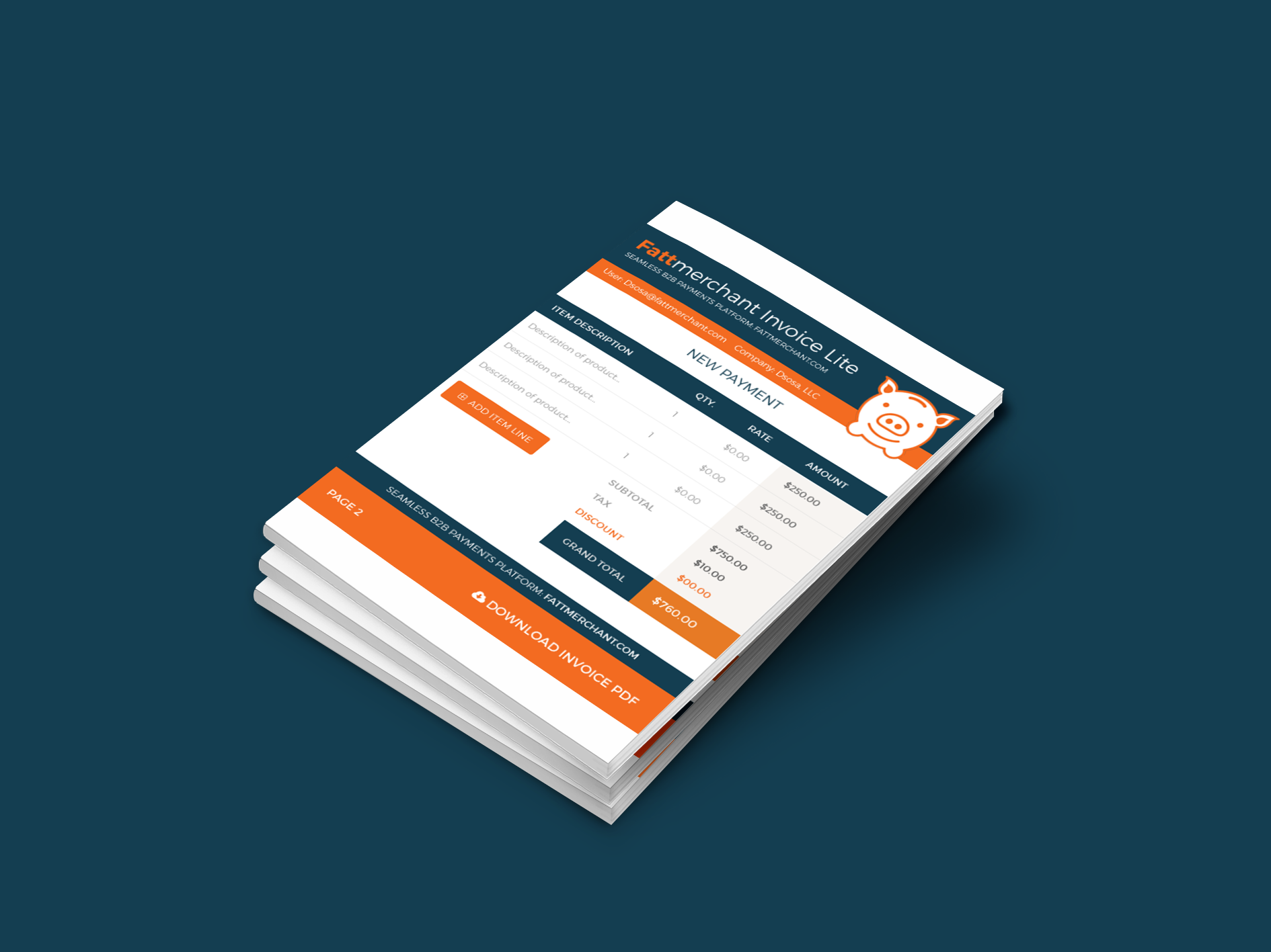 Chrome Extension Invoice Creator: Fattmerchant Payments gallery image