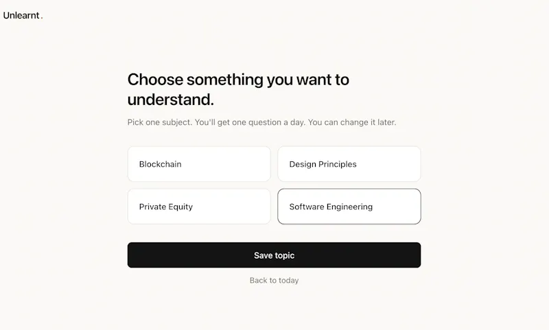 Unlearnt screenshot 2