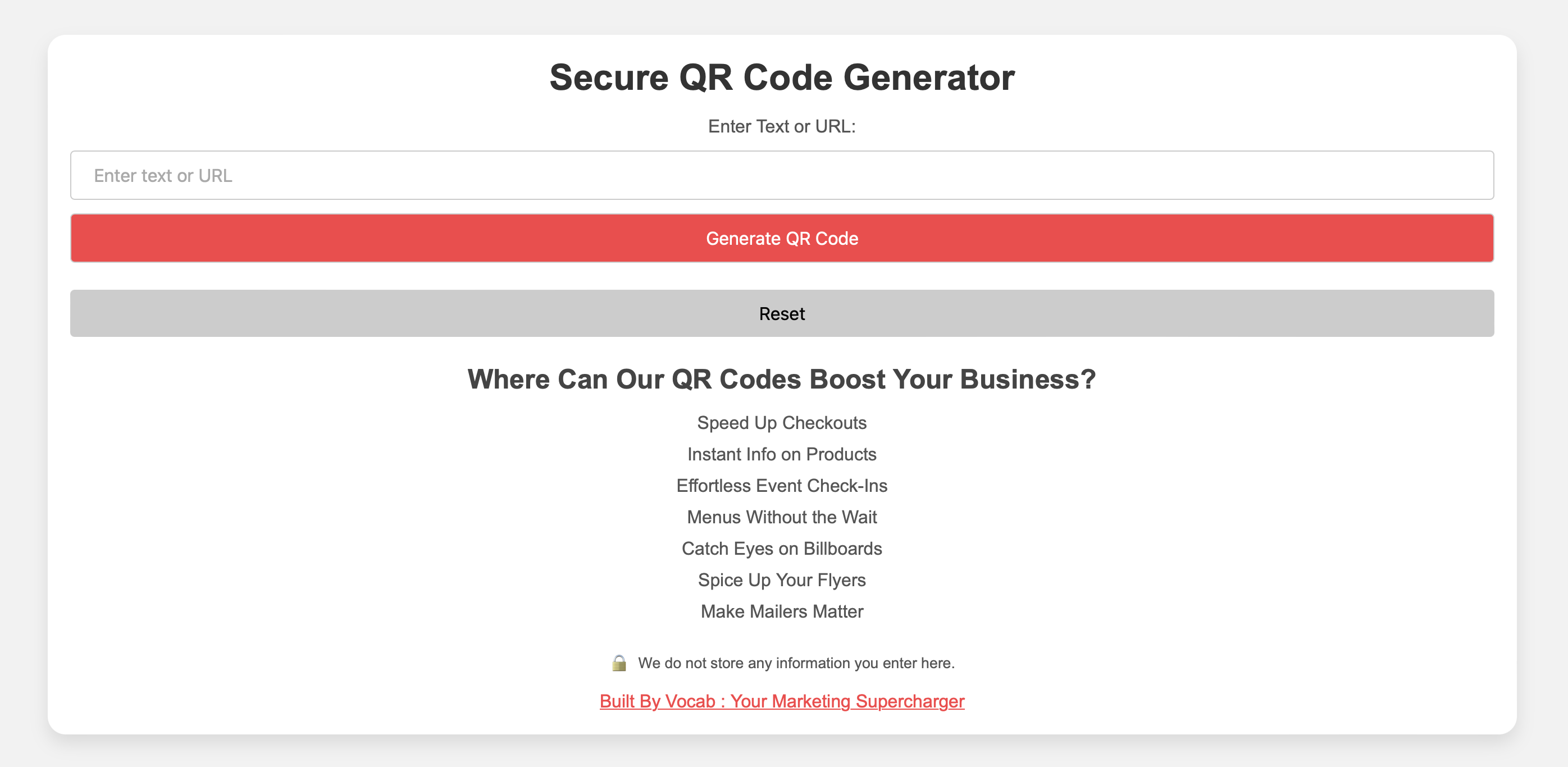 Free QR Code Generator By Vocab gallery image
