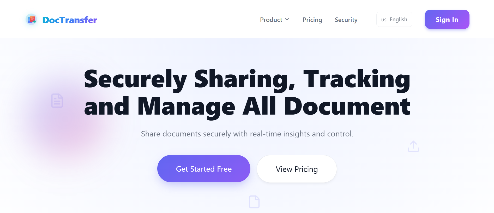 DocTransfer - Main product screenshot demonstrating key features and user interface
