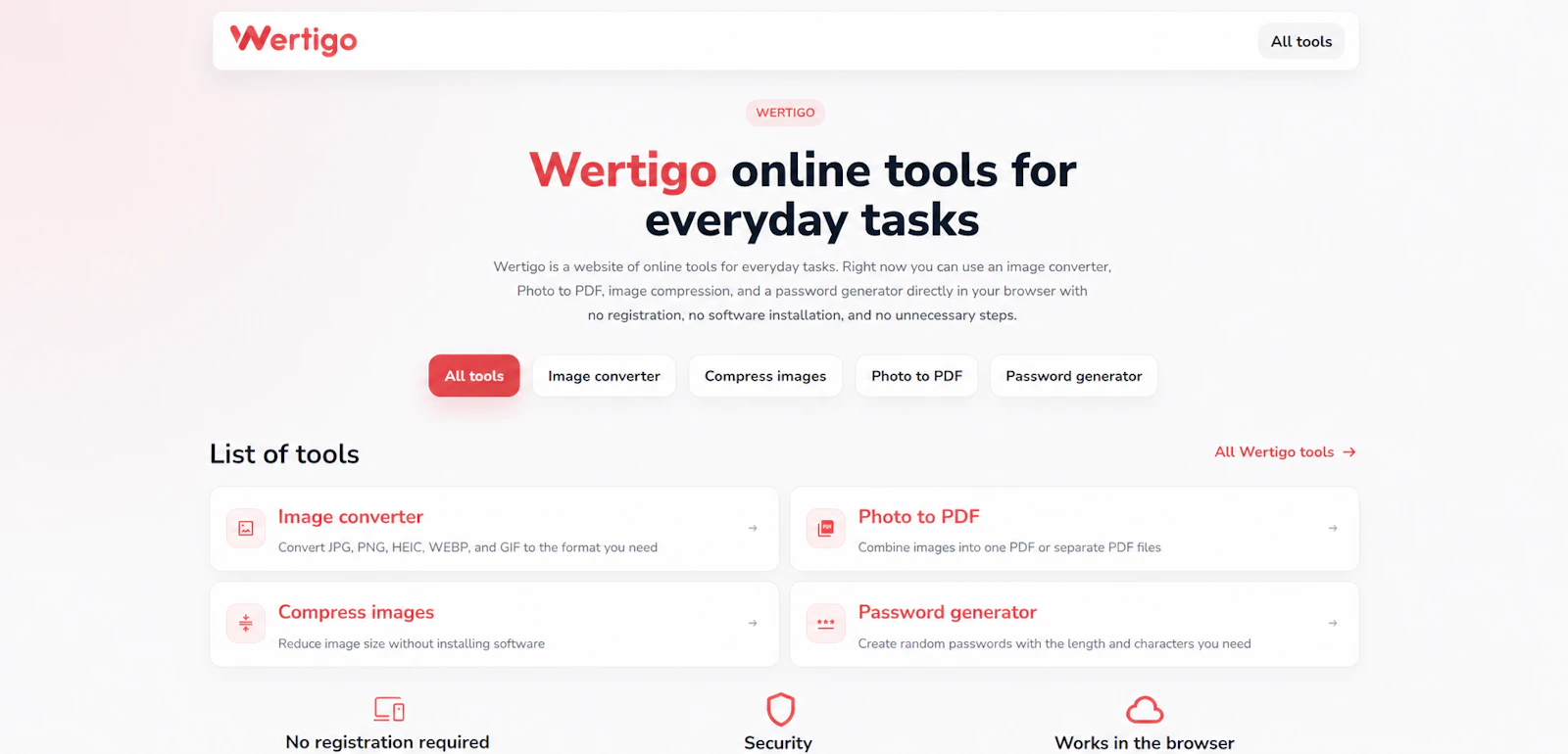 Wertigo tools screenshot 1