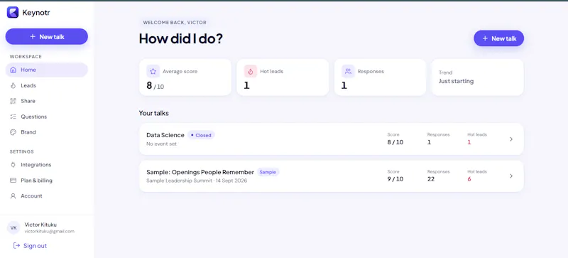 Turn your talks into real opportunities screenshot 1
