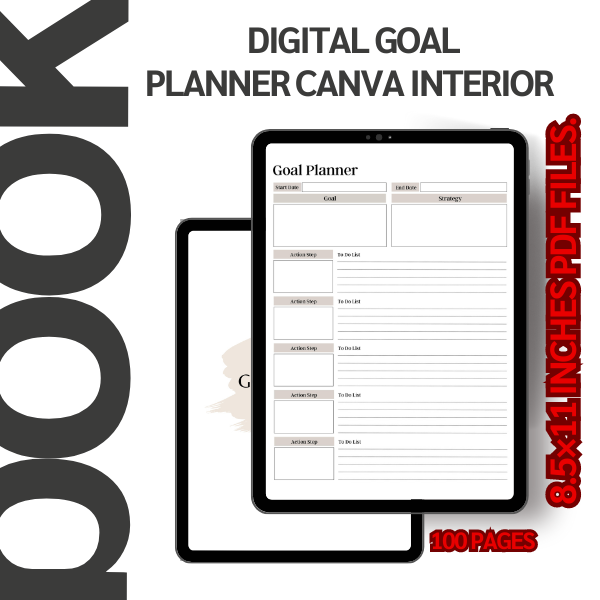 Digital Goal Planner Canva Interior logo