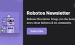 Robotos Newsletter image