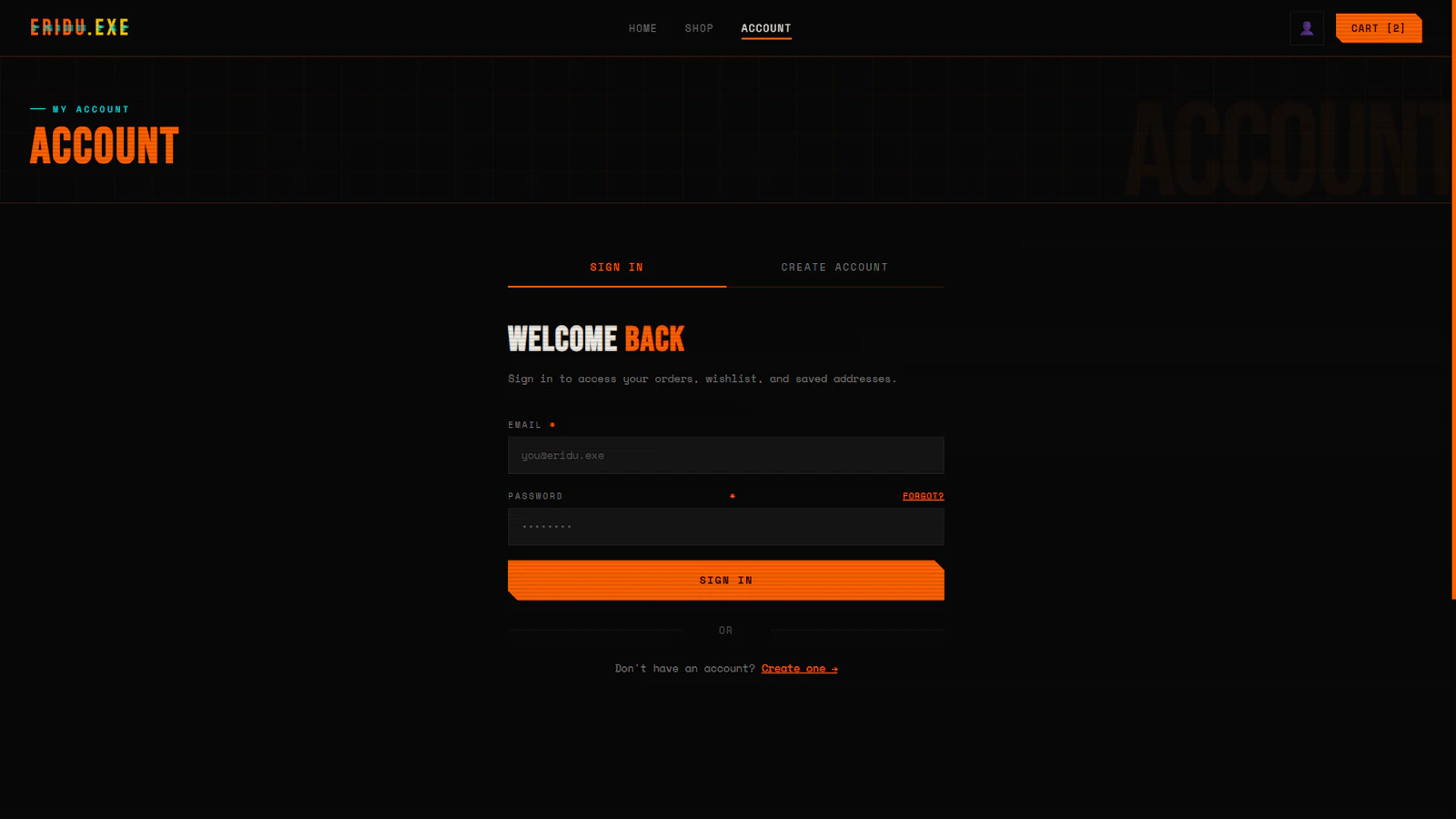 ERIDU Full-Stack Fashion E-Commerce Web screenshot 4
