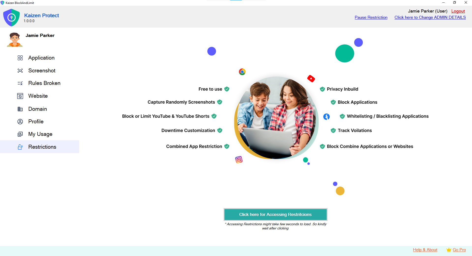 Media Kaizen melindungi - Lebih baik daripada Kaspersky Kids: Kaizen melindungi keluarga 4