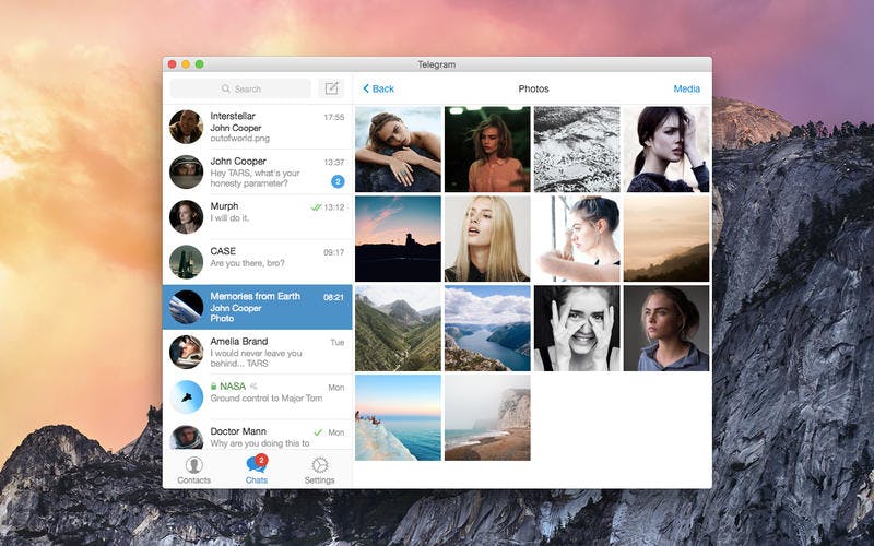 Telegram 2.0 for Mac media 2