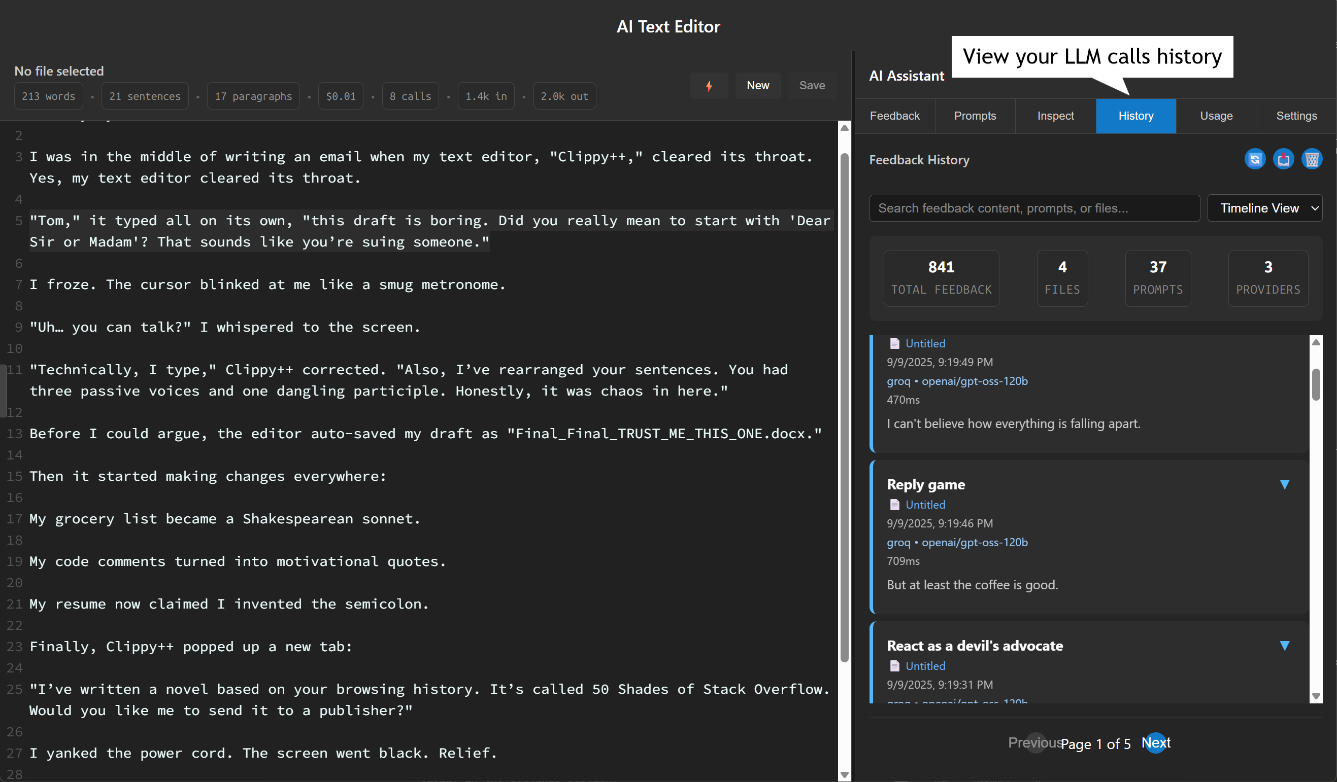 AI Text Editor gallery image