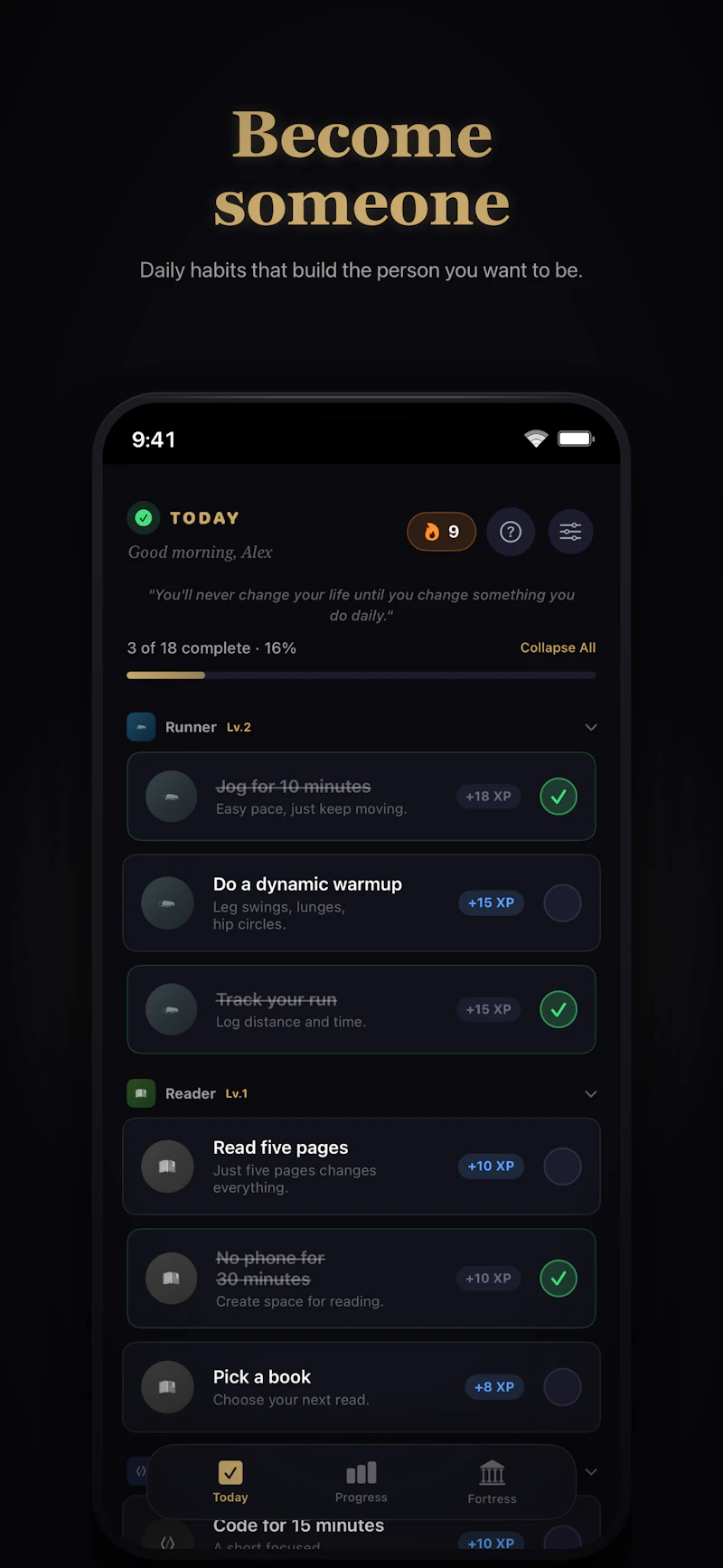 Level Habits screenshot 3