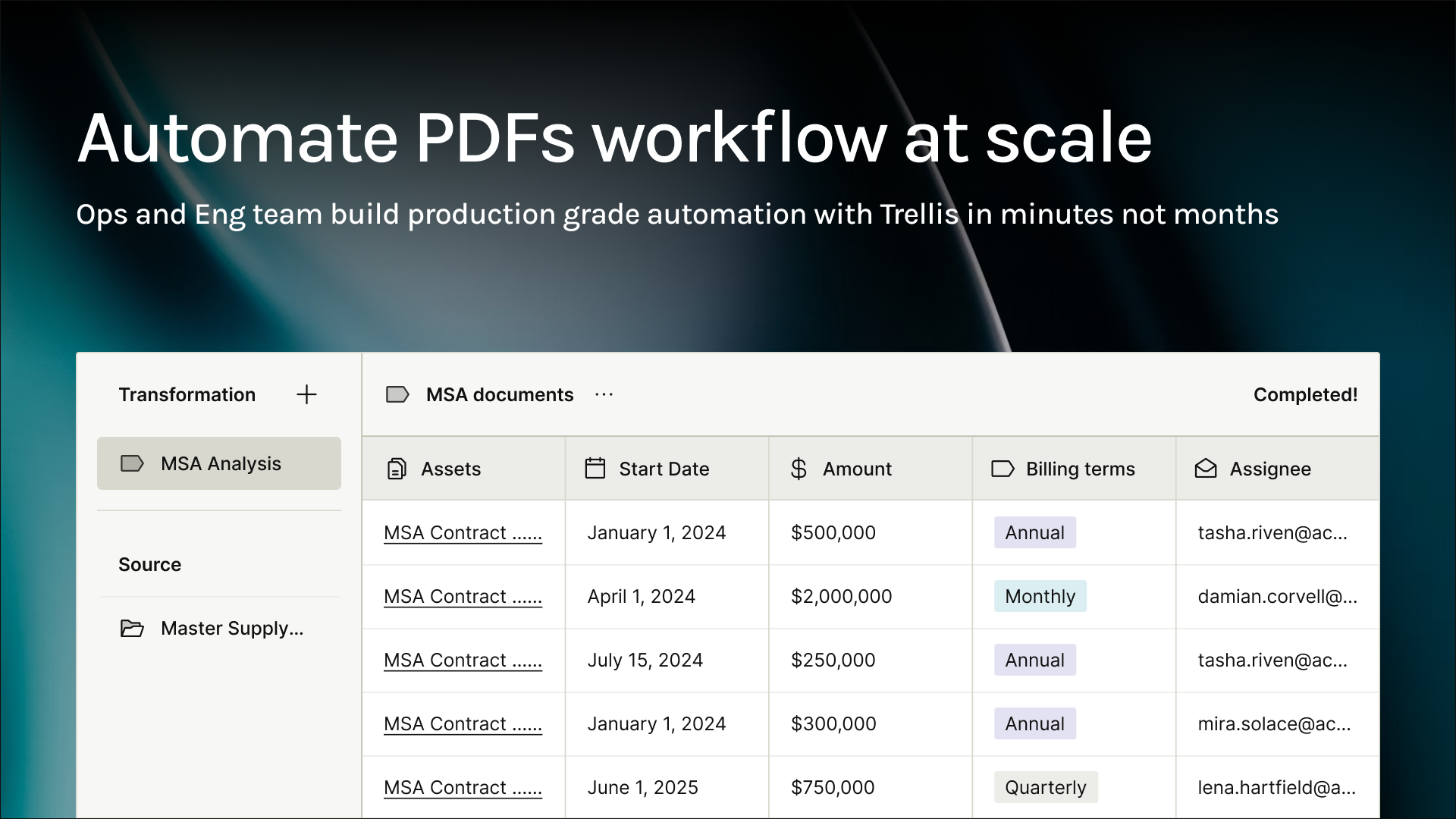 startuptile Trellis AI-Let swarm of agents automate your most manual PDF tasks