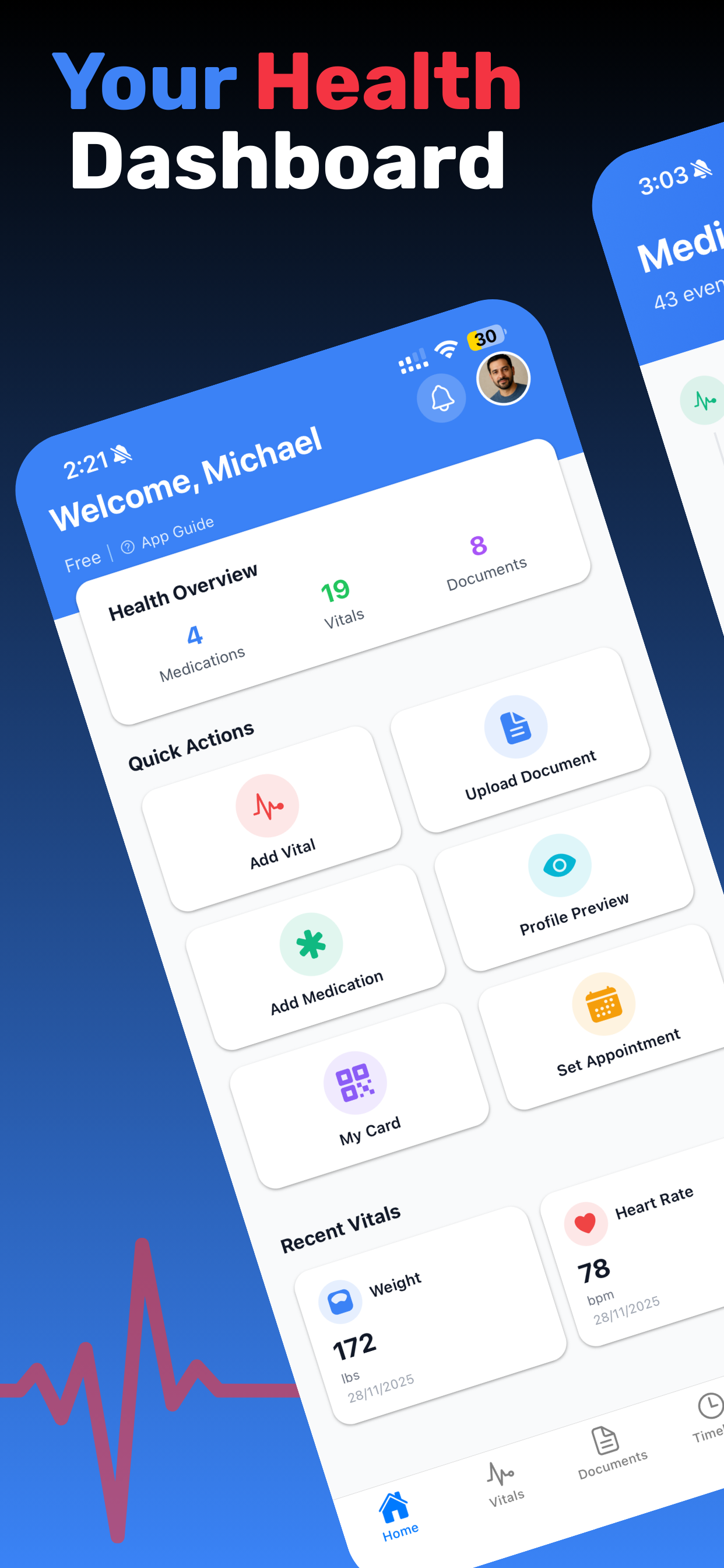 MedMemoir - Main product screenshot demonstrating key features and user interface