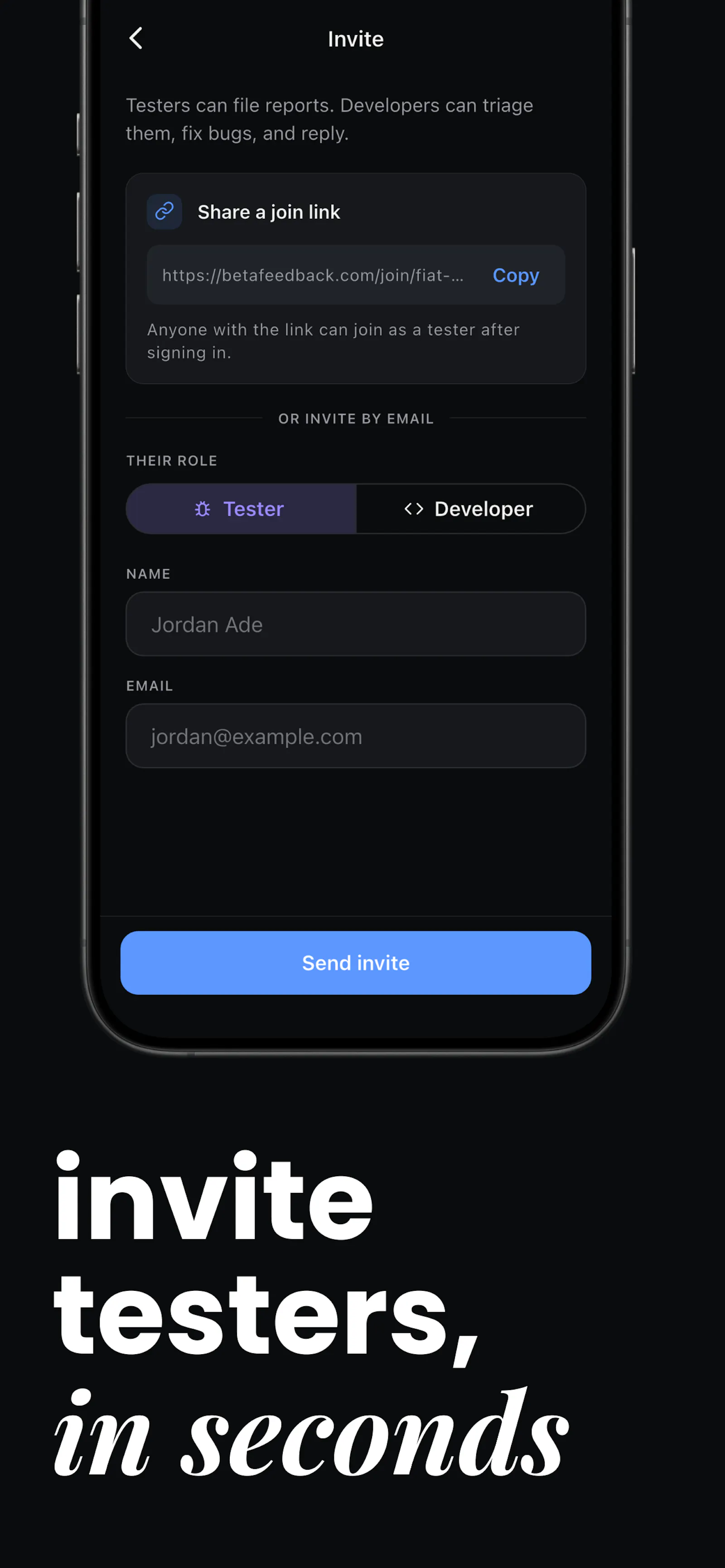 BetaFeedback screenshot 3