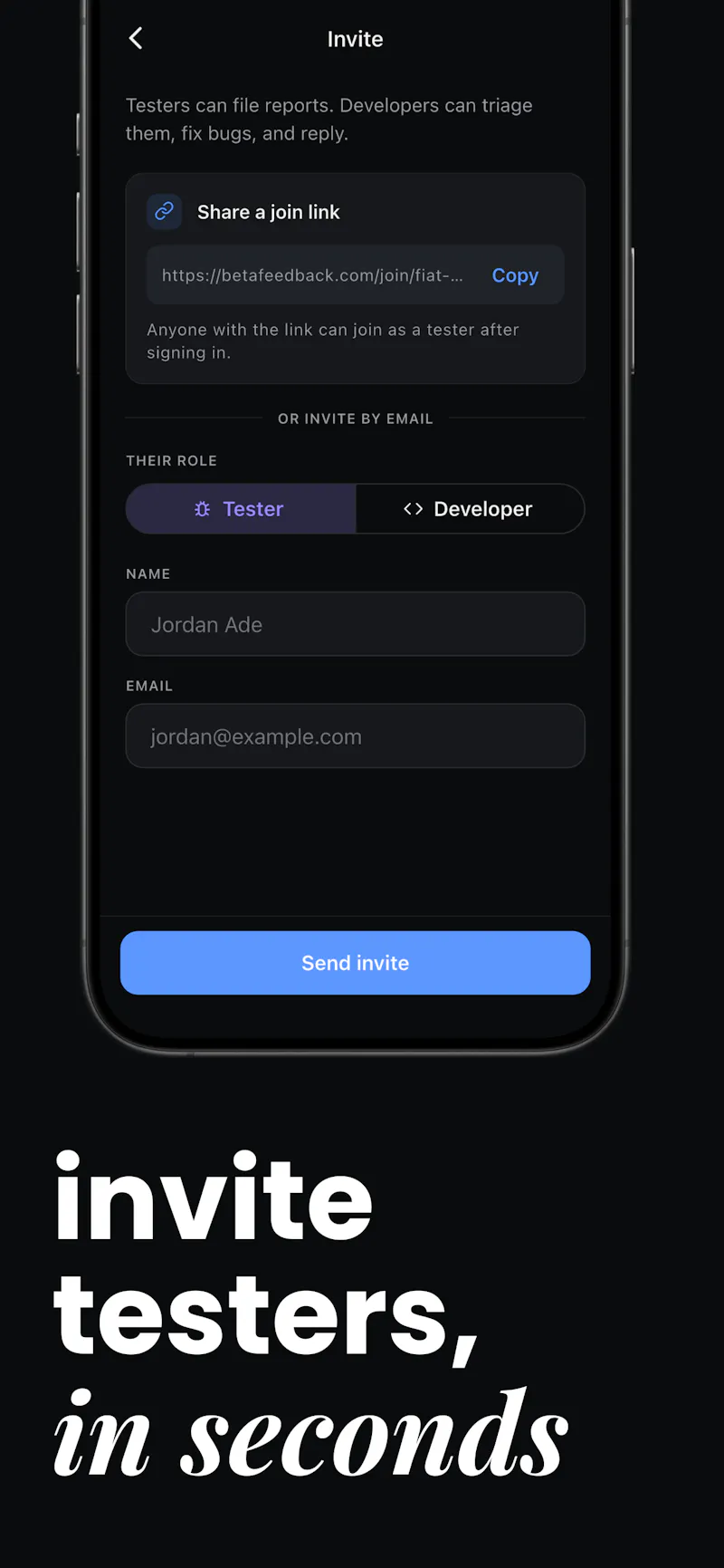 BetaFeedback screenshot 3