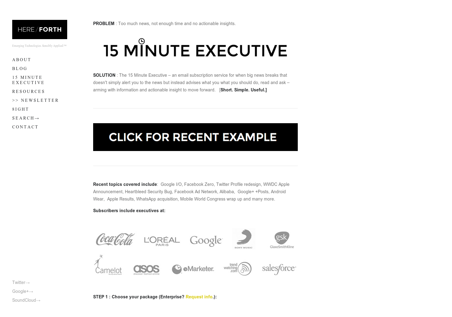 15 Minute Executive