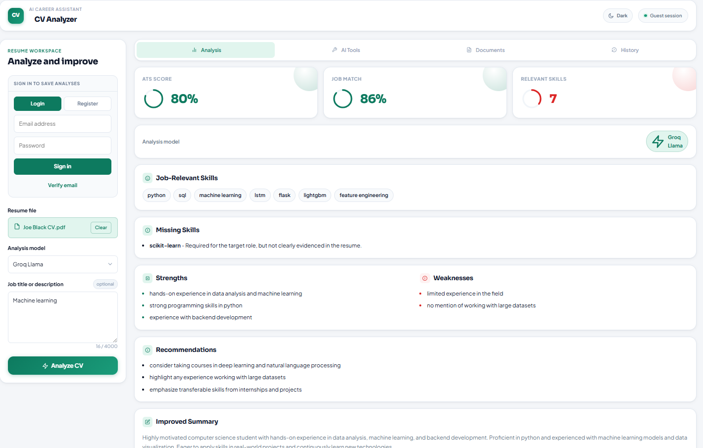 Founder @ CV Analyzer AI gallery image