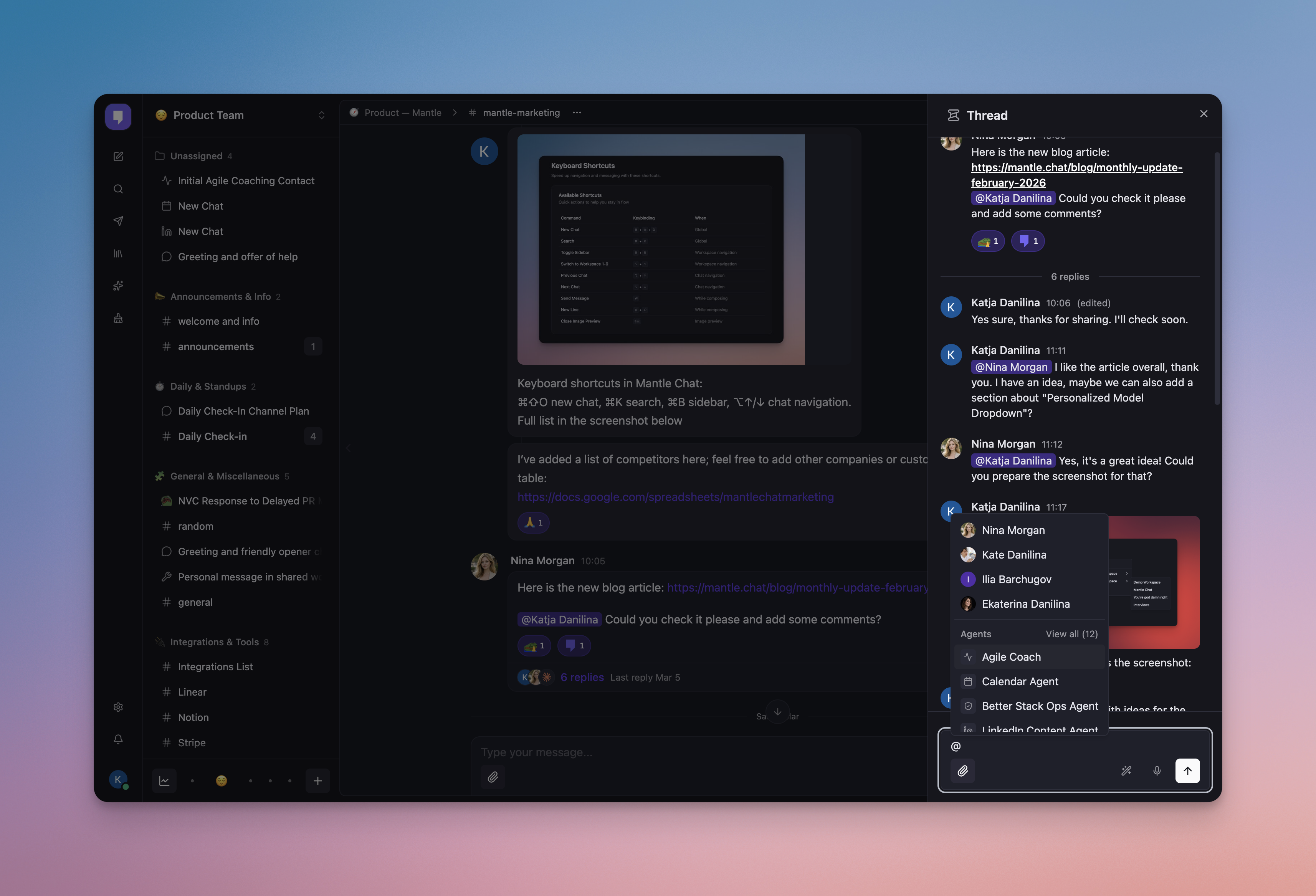 Mantle Chat gallery image