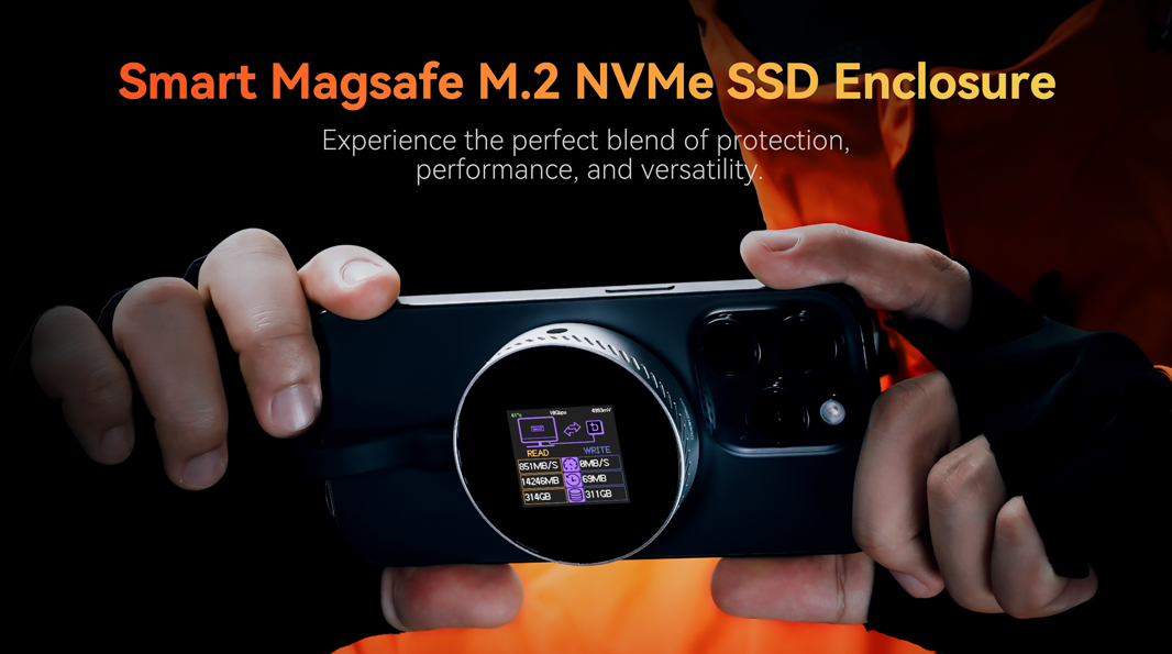 Dockcase Smart Magsafe - 큰 두뇌, 최대 2TB의 저장 공간이있는 매끄러운 SSD 인클로저 미디어 2