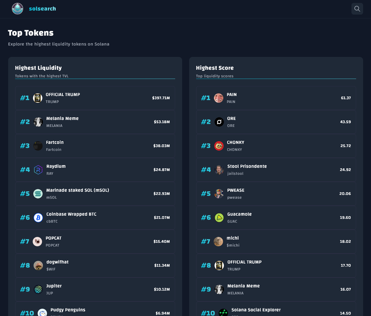 Solsearch - Solana Token Analytics media 4