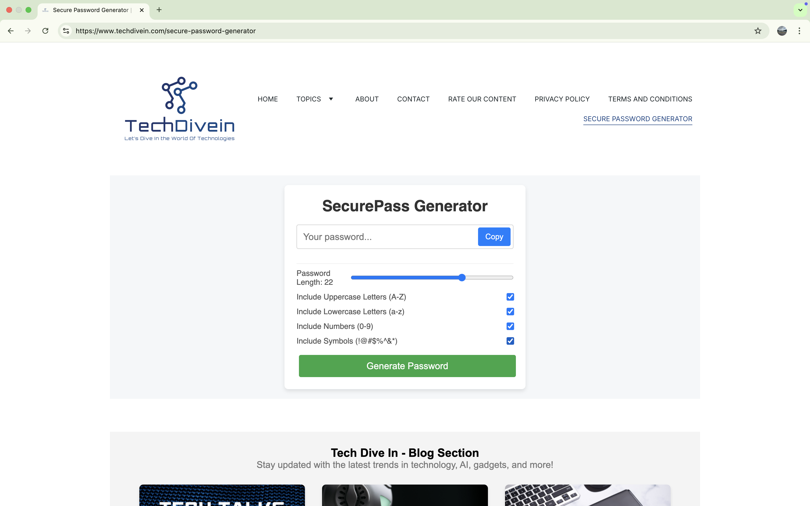 Beveilig wachtwoordgenerator |TechDivein - Genereer onmiddellijk beveiligde wachtwoorden. Geen tracking. 100% gratis. media 3