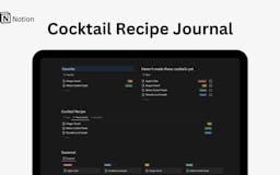 Notion Cocktail Recipe Journal media 3