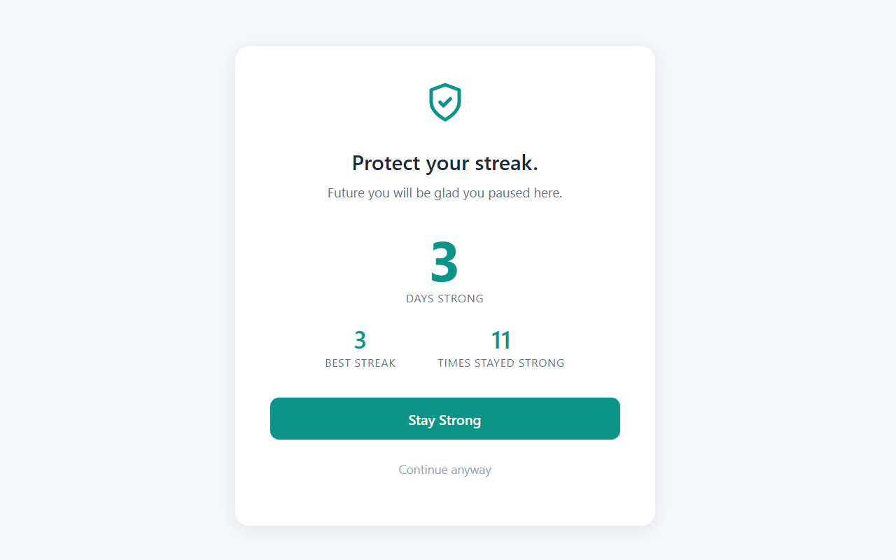 StreakGuard - Screenshot 3 showing product features and functionality