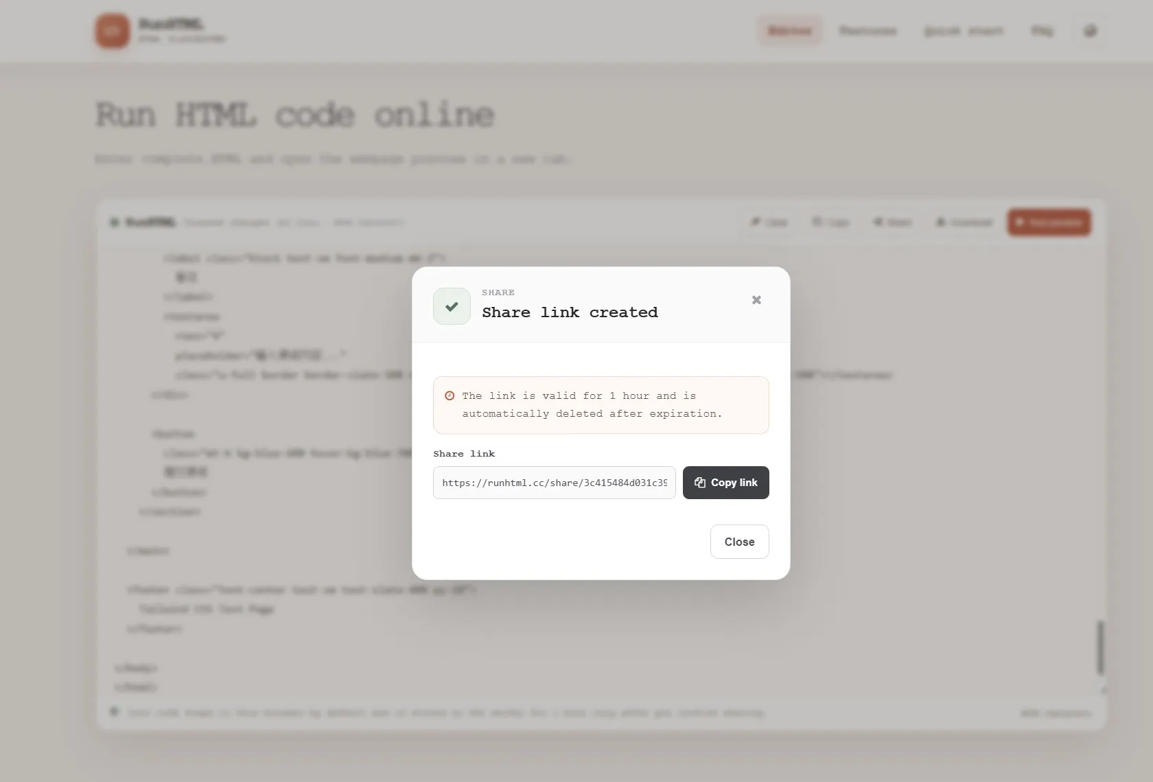 RunHTML - preview and share html page gallery image