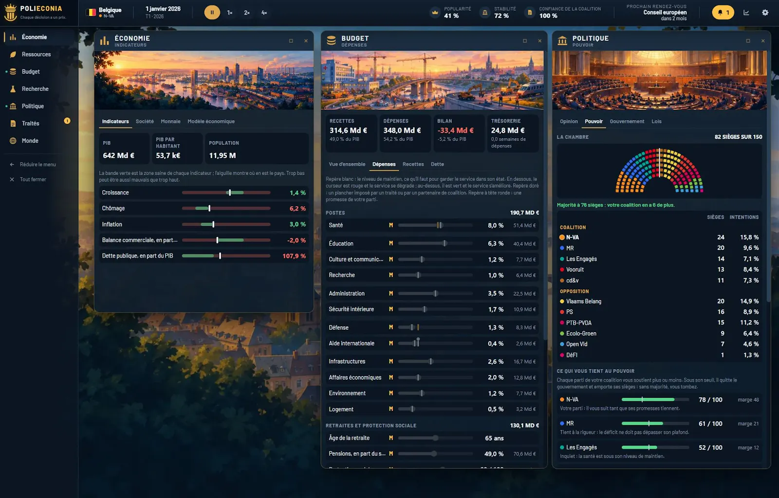 PoliEconia screenshot 1