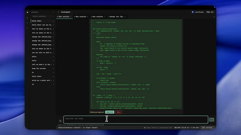localagent screenshot 2