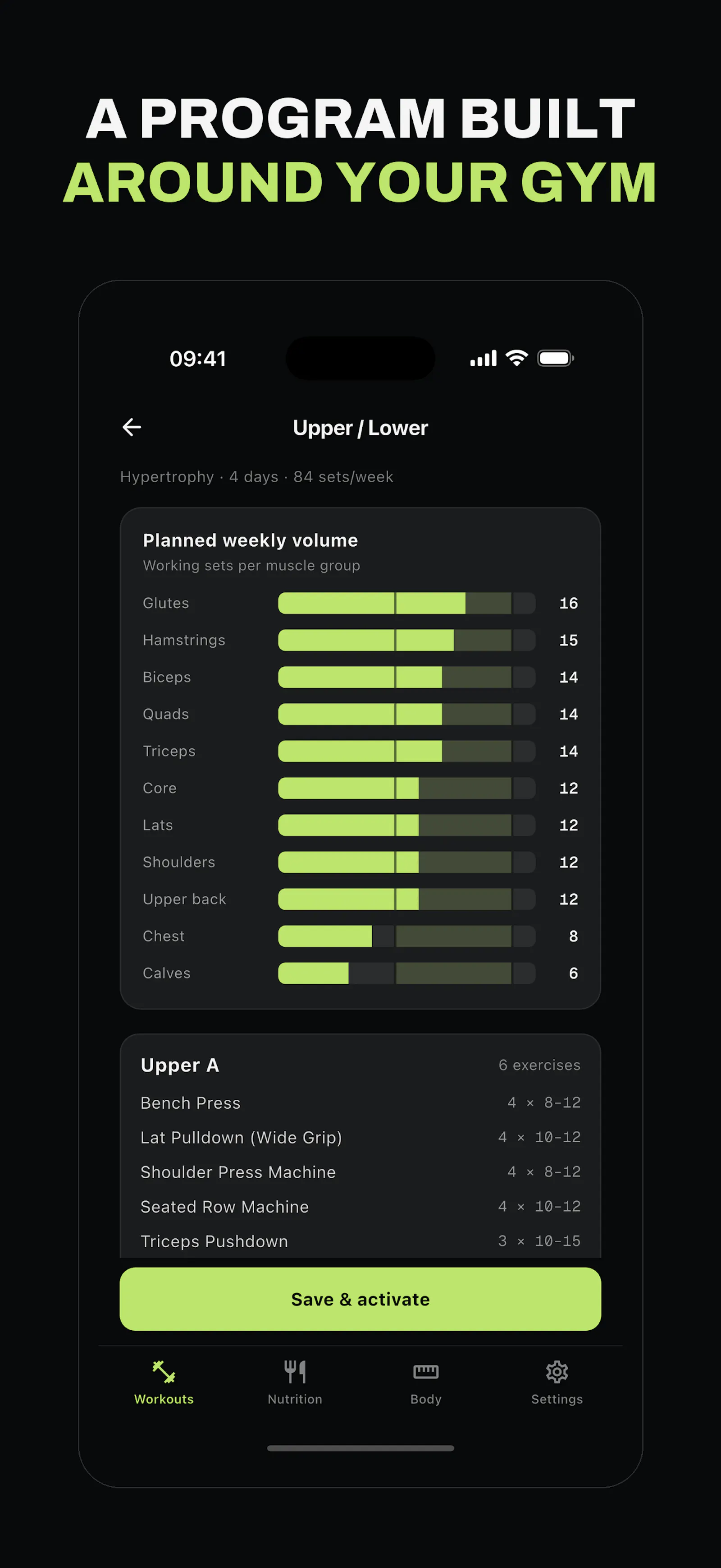 Oryn, free workout & nutrition tracker screenshot 2